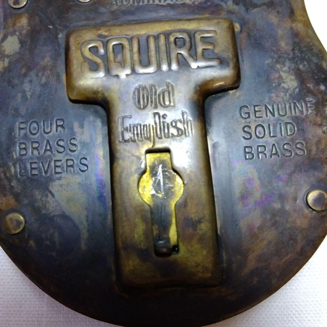 SQUIRE アンティークパドロック 真鍮製