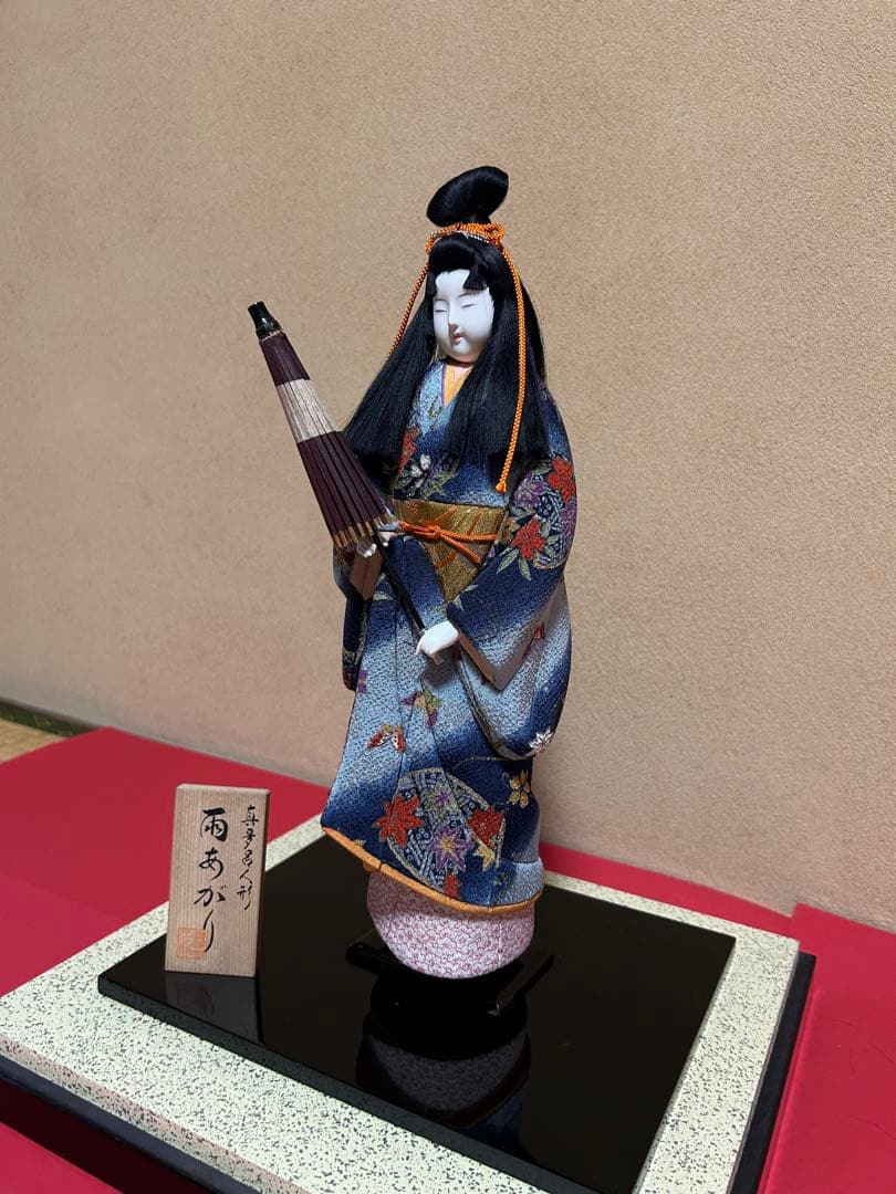 真多呂人形　木目込み人形　雨あがり