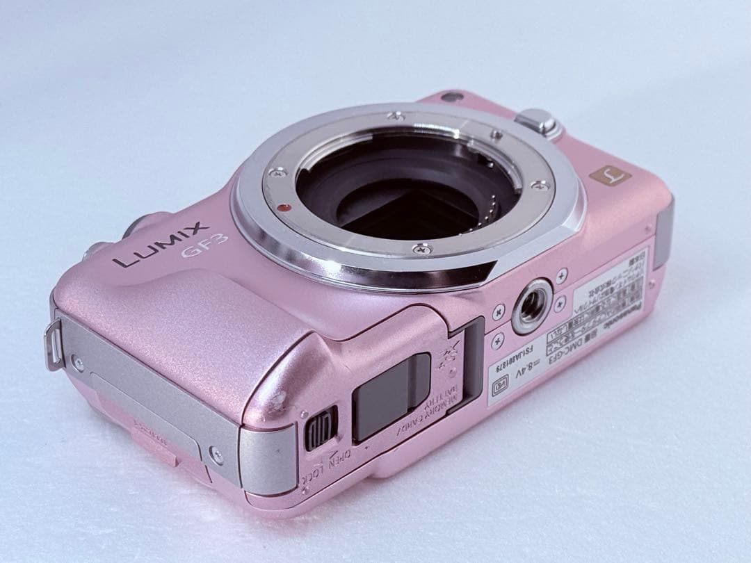 LUMIX DMC-GF3 ピンク 動作確認済 H-PS14042 定番レンズ付