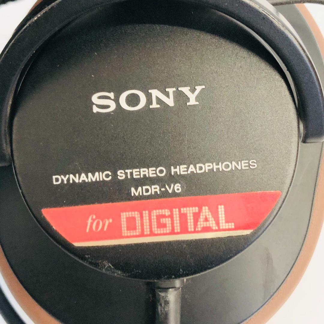 SONY モニターヘッドホン MDR-V6【名機】イヤーパッド交換済「7724