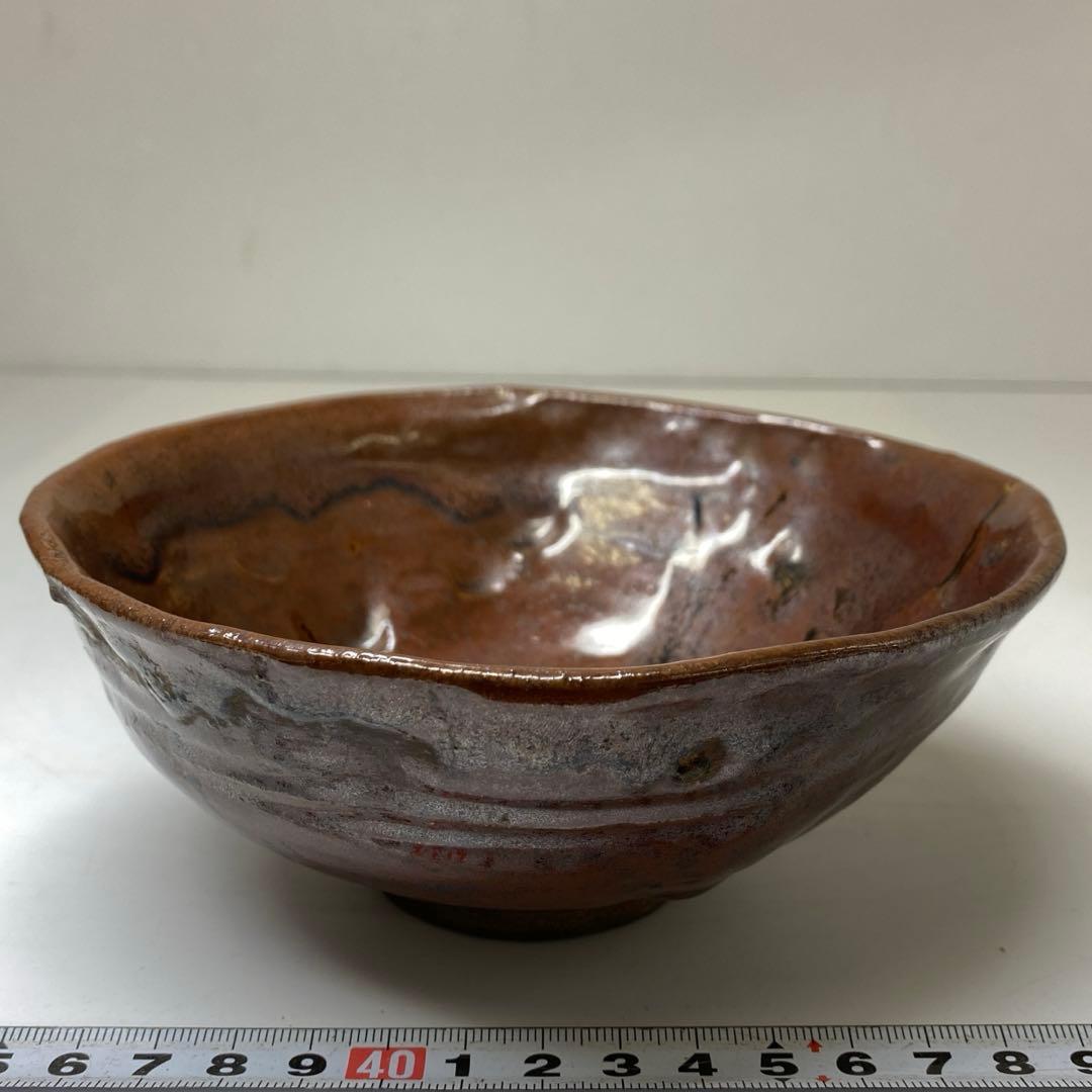 ☆茶2F 加藤景正(藤田郎) 古瀬戸 茶碗 共箱　口径15.3cm