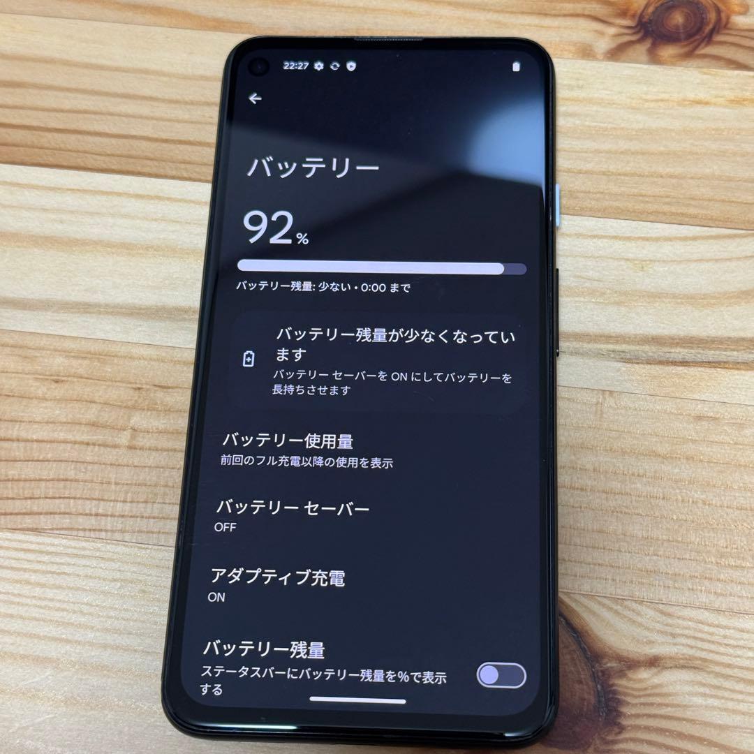 Google Pixel 4a ブラック 本体5115