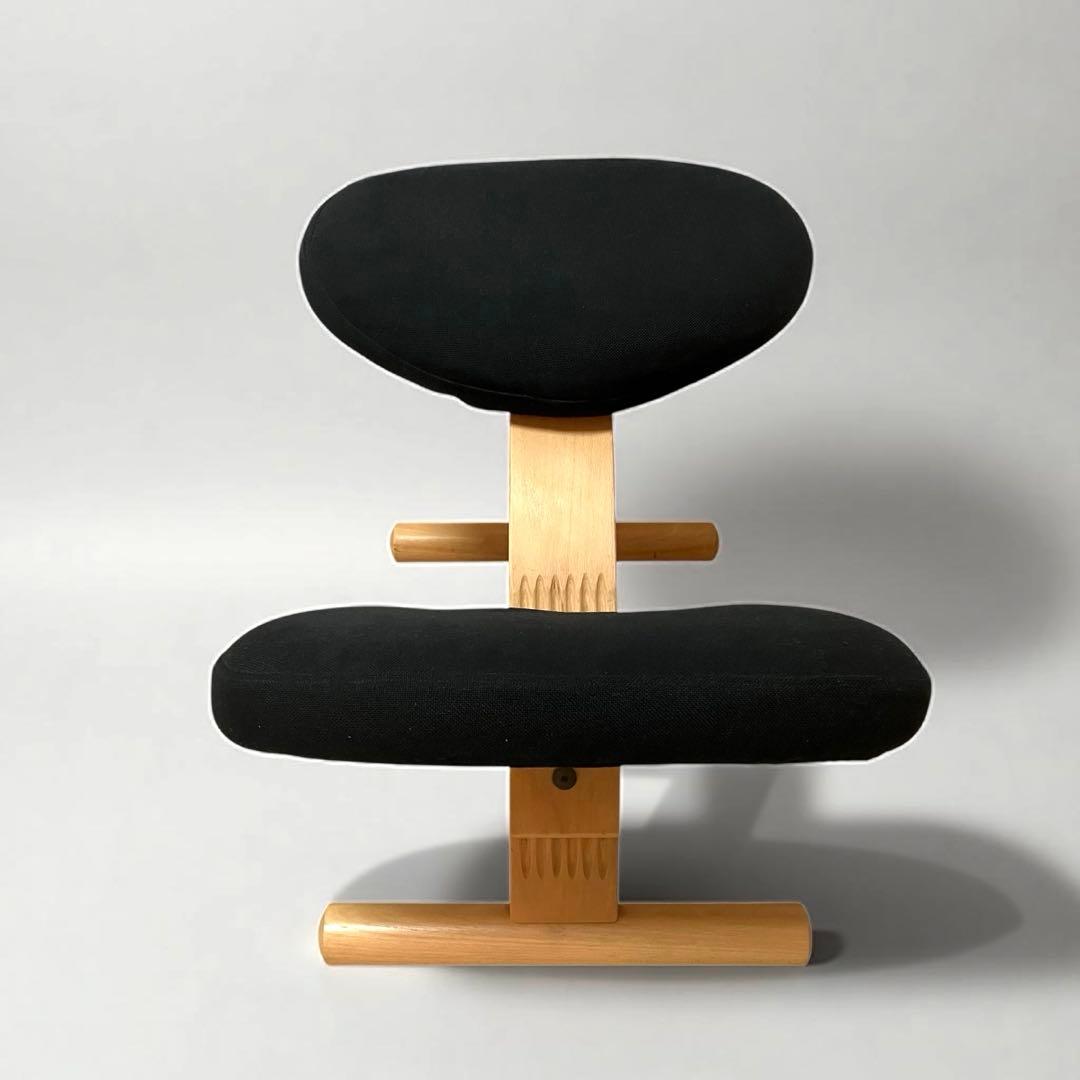 【良品】Rybo リボ社 バランスイージー ブラック 姿勢矯正チェア