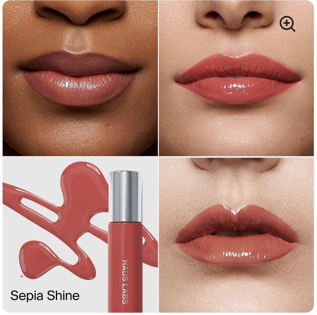 リップグロス HAUS LABS Atomic Shake Lip -Sepia Shine
