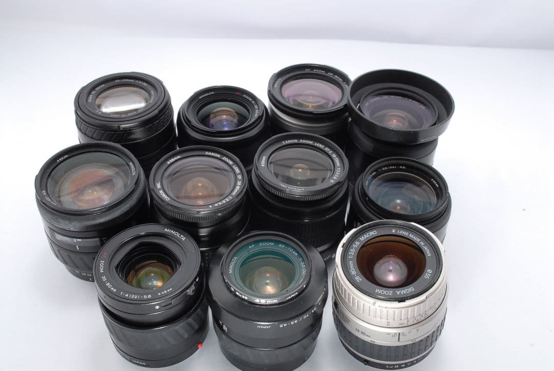 【ジャンク品】レンズ まとめ売り Canon SIGMA MINOLTA 11