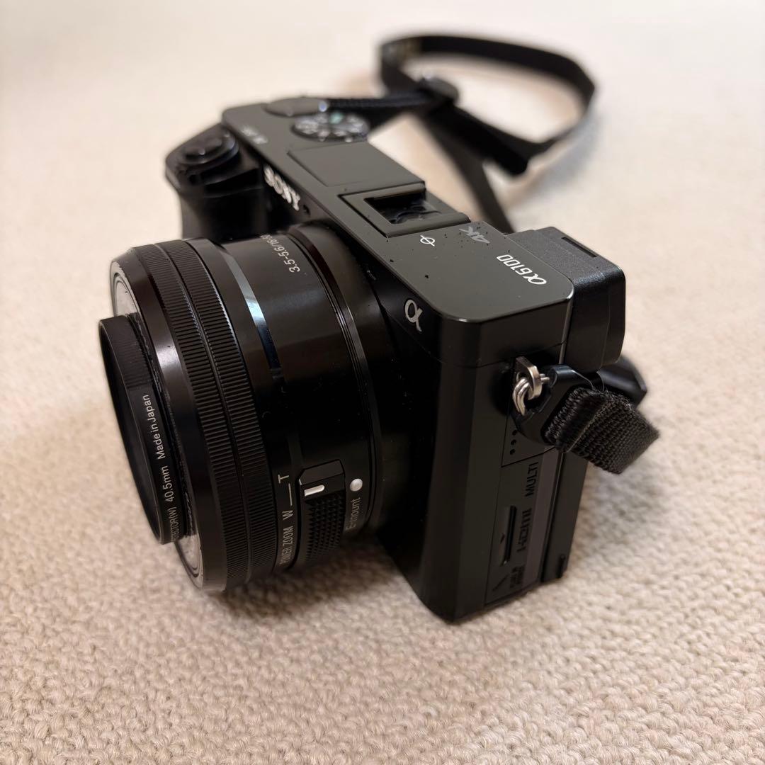 【美品】SDカード付 Sony α6100 ミラーレスカメラ 16-50mm