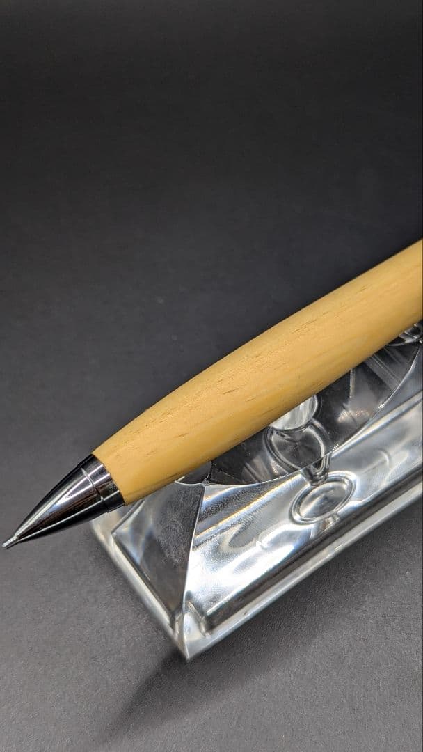 305ペン工房翌檜　御蔵島柘植　黄楊　木軸シャーペン　ボールペン