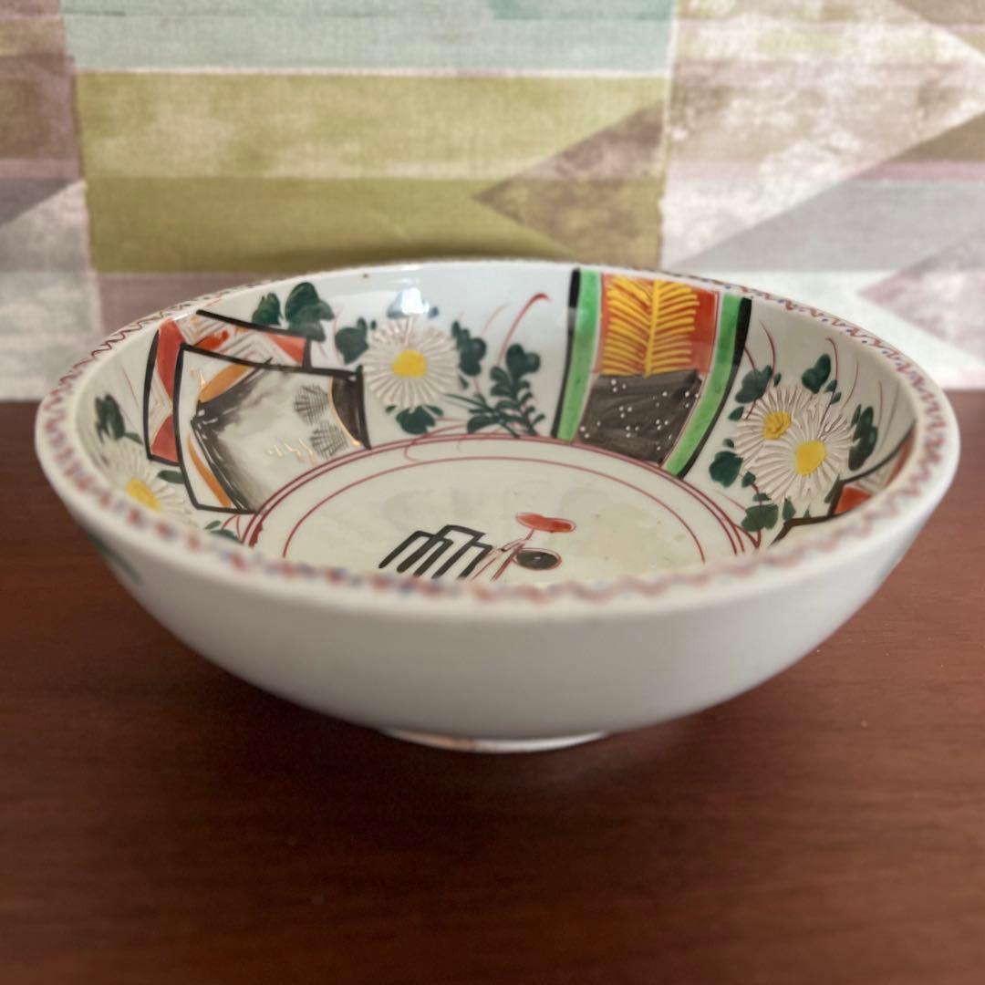 お皿　骨董品　鉢　陶芸品　芸品　工芸品　直径22.5センチ　高さ8センチ　良品