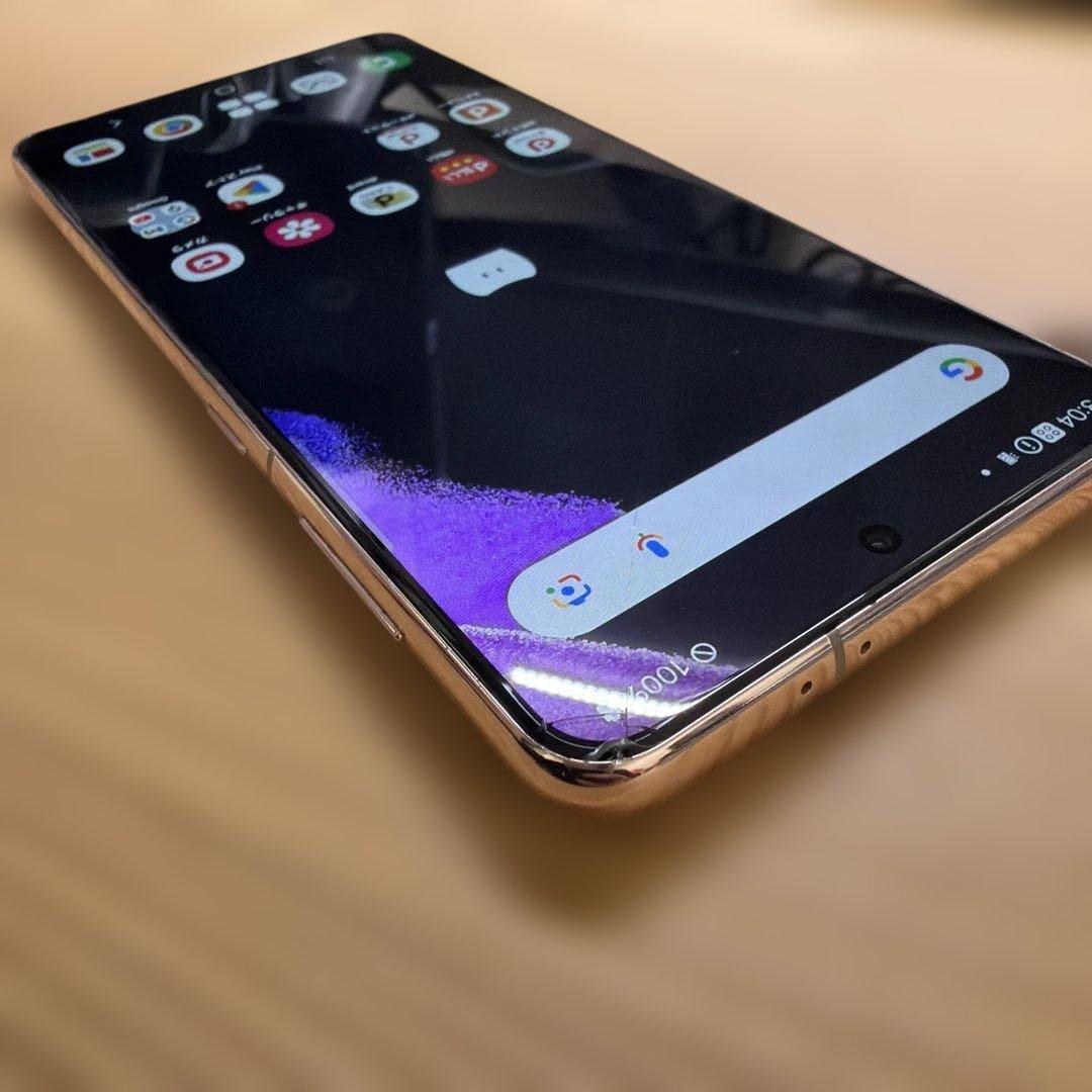 GalaxyS21　SC-51B　docomo ギャラクシー　画面割れあり