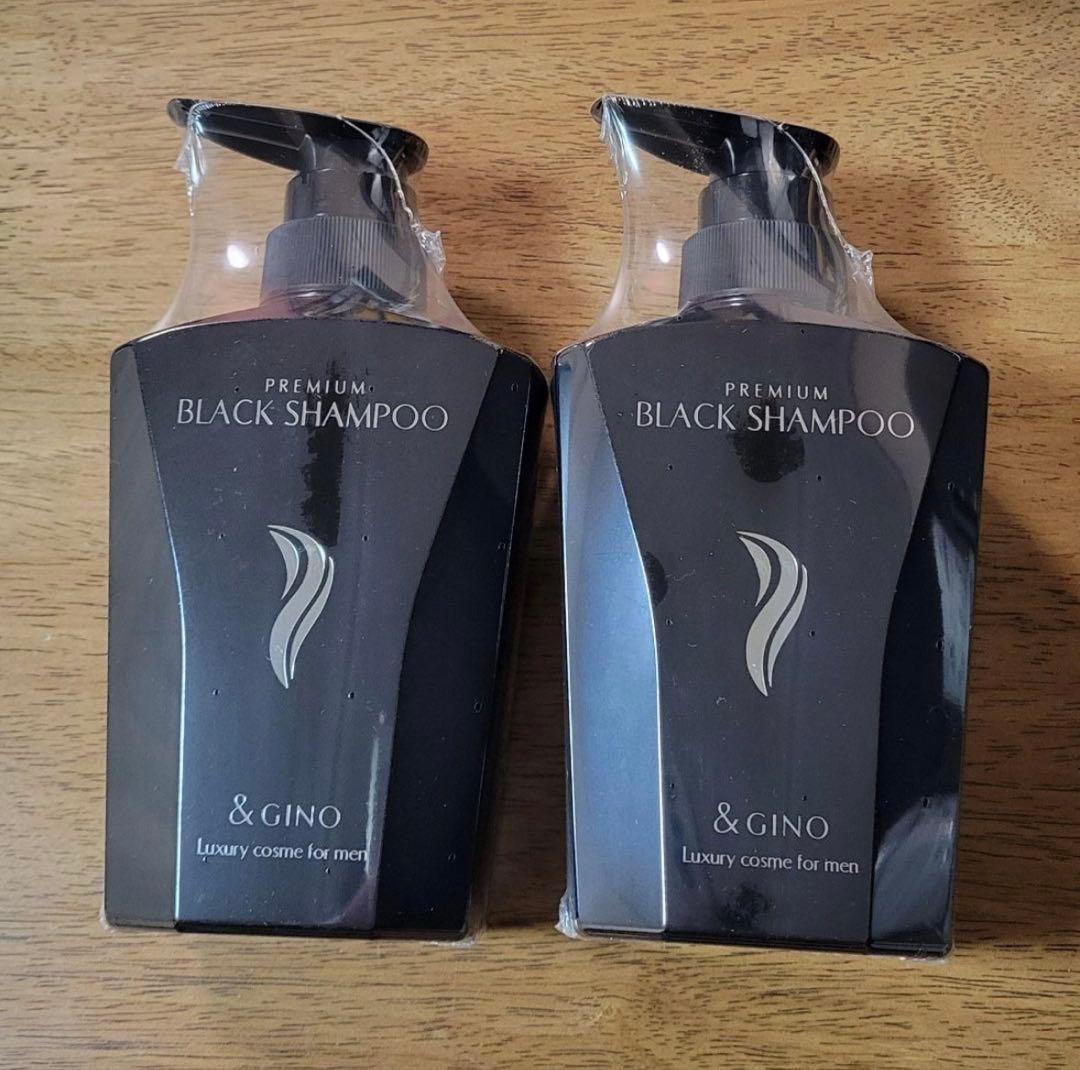 &GINO アンドジーノ ブラックプレミアムシャンプー 400ml 2本セット