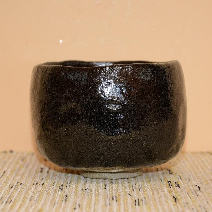 茶道具　黒茶碗　楽茶碗　京焼　吉村楽入　未使用品　送料込み