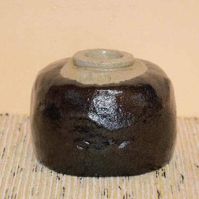 茶道具　黒茶碗　楽茶碗　京焼　吉村楽入　未使用品　送料込み