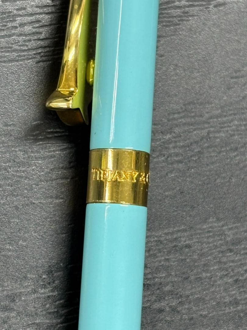 Tiffany & Co. ボールペン 替芯付き ティファニーブルー×ゴールド
