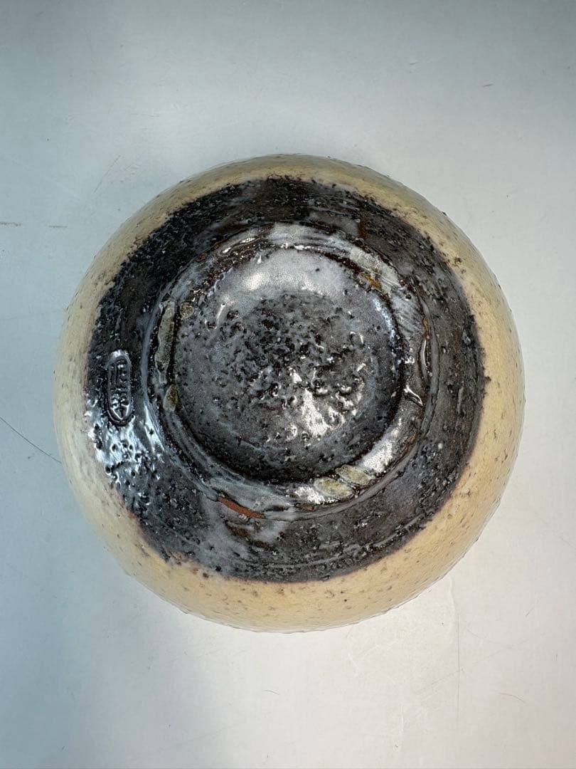★中古品★茶道具　坂田泥華造　萩茶碗（共箱）