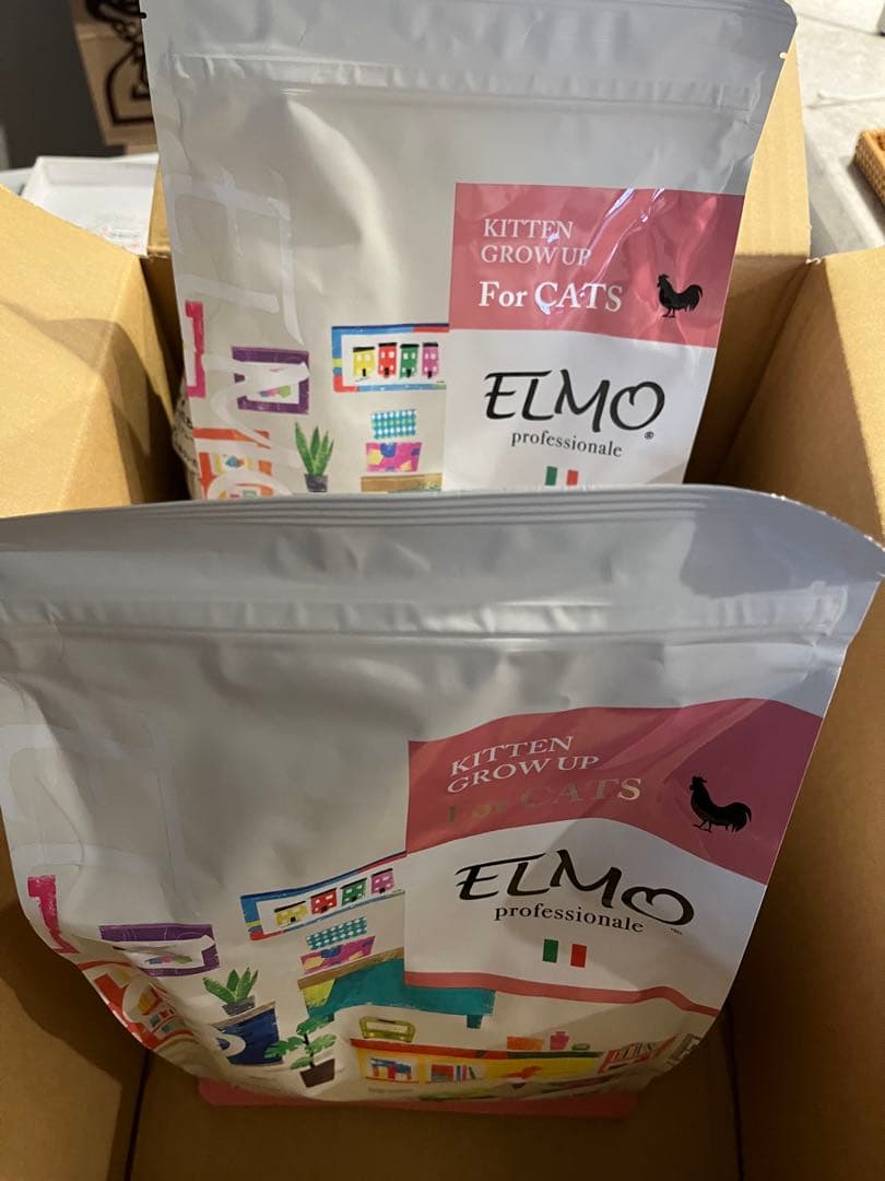 ELMO GROW UP 子猫用ドライフード 【2kg×2】