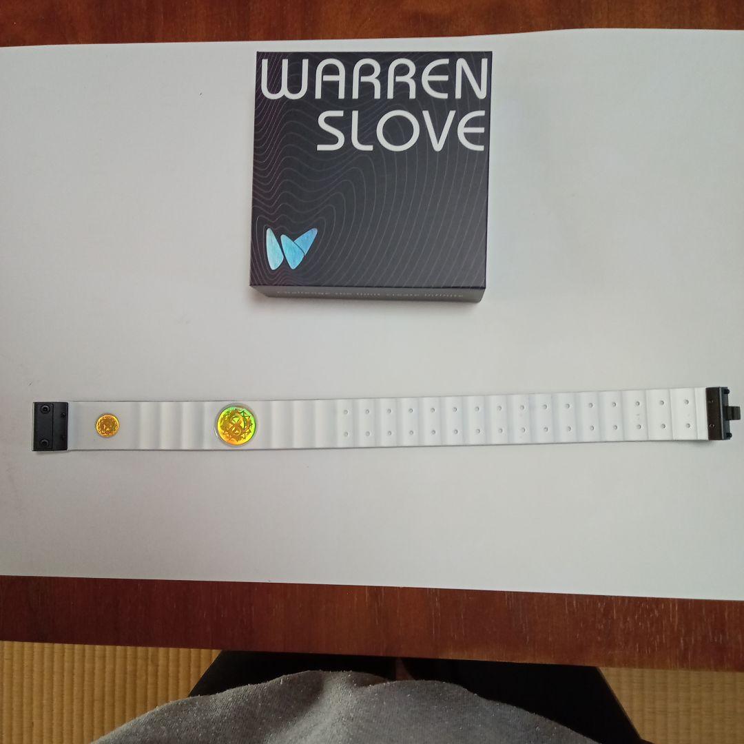 WARREN SLOVE リストバンド ホワイト ブラック