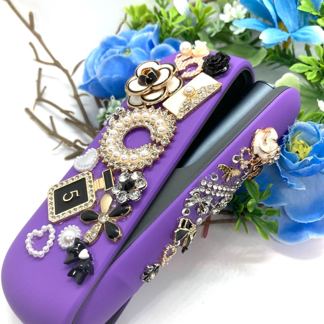 アイコス イルマ i ケース iqos iluma 用　デコ　紫