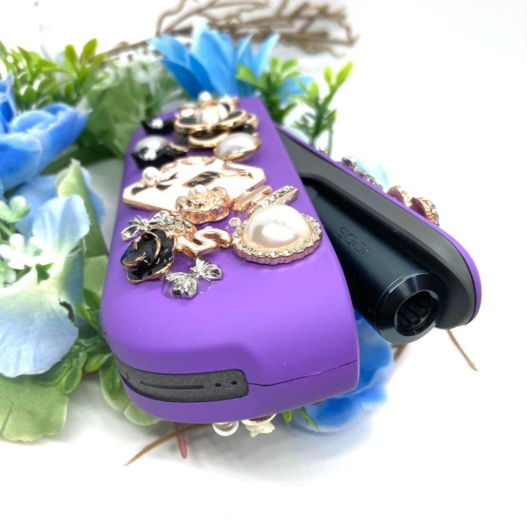 アイコス イルマ i ケース iqos iluma 用　デコ　紫