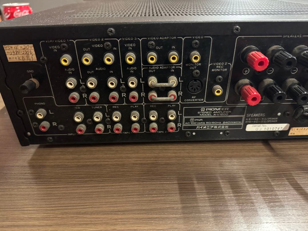 ★☆パイオニア A-V1200 プリメインアンプ。￥74,800　電源济。