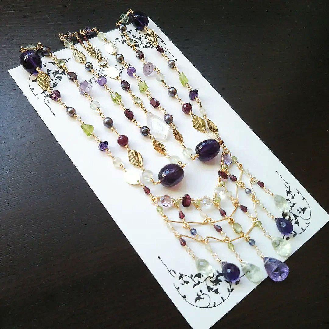 ✧SALE✧高品質 JEWEL 葡萄のロングネックレス typeC 約86cm