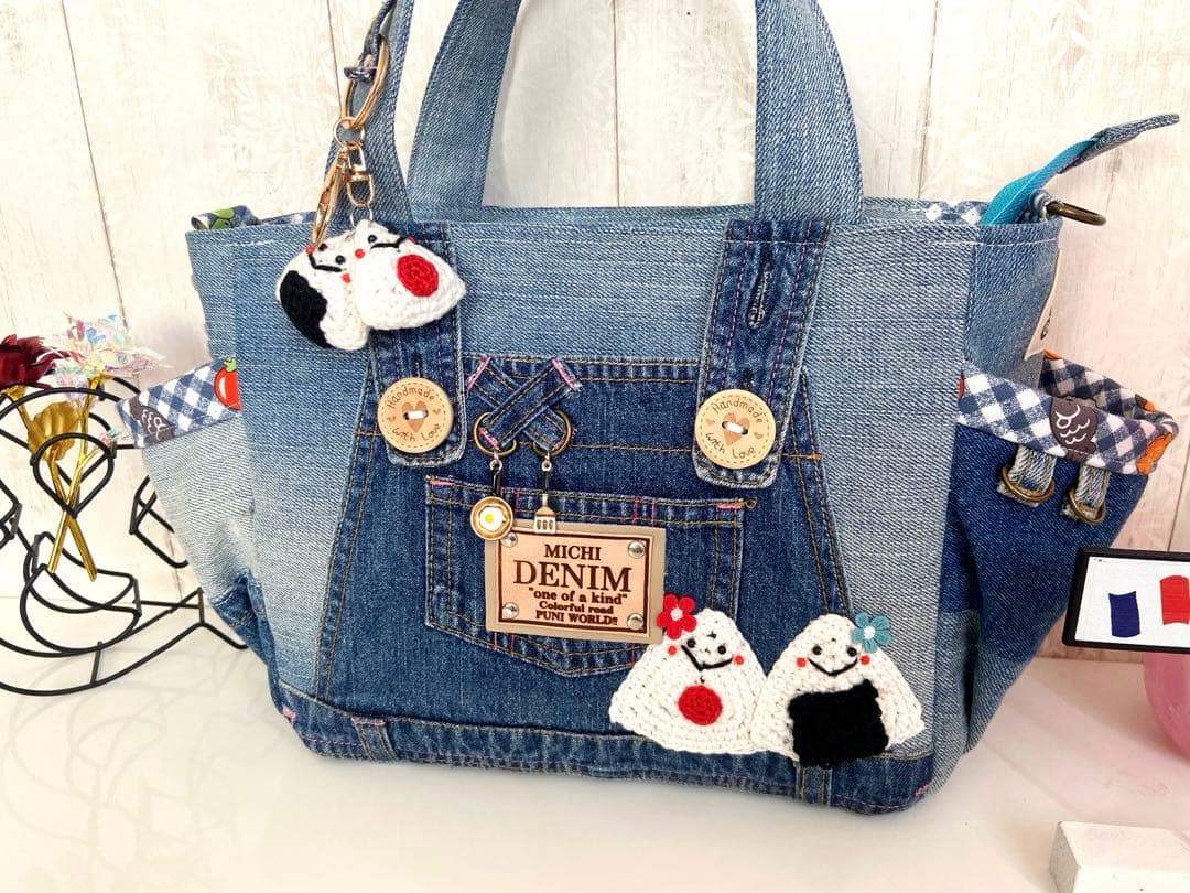 デニムリメイクバッグS お弁当バッグ
