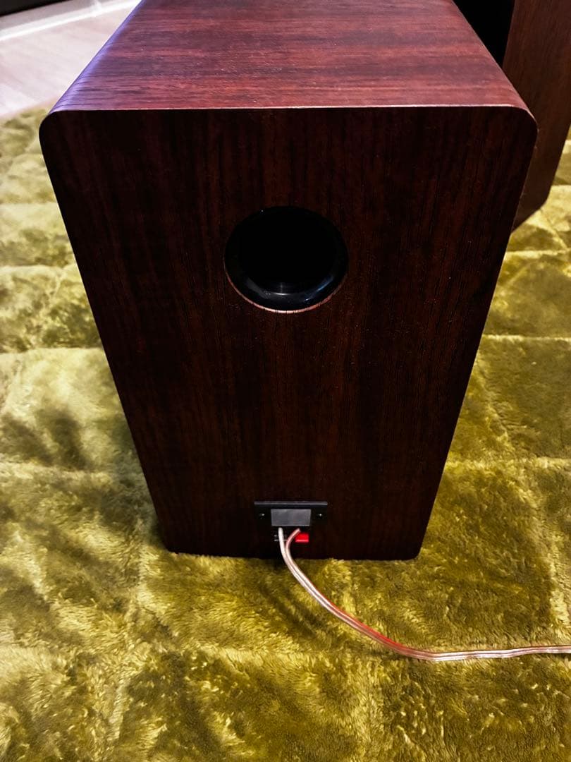ワイヤレススピーカースタンド Bluetooth ウッド 木目調