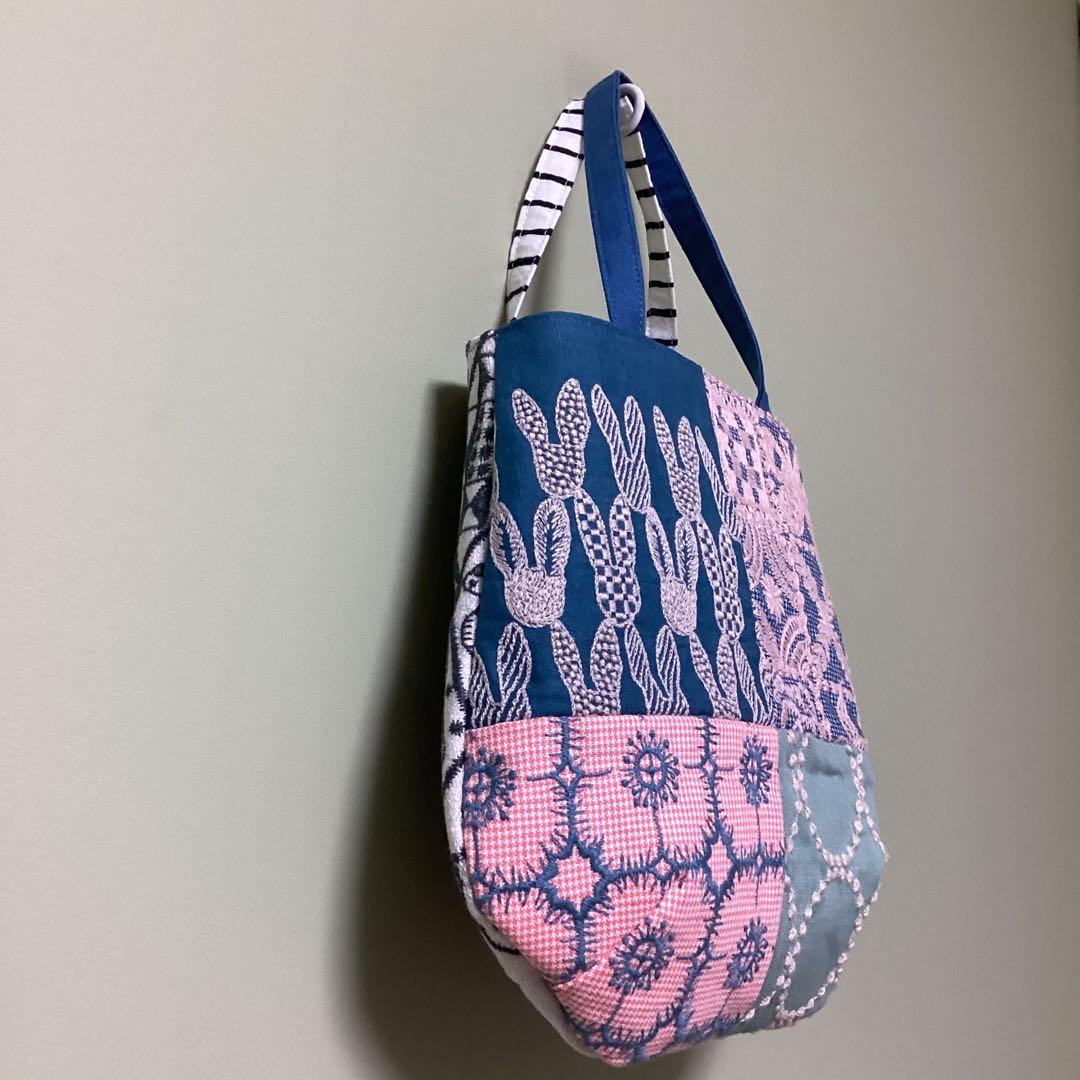 ミナペルホネン　シンフォニー&パッチワーク　トートバッグハンドメイド
