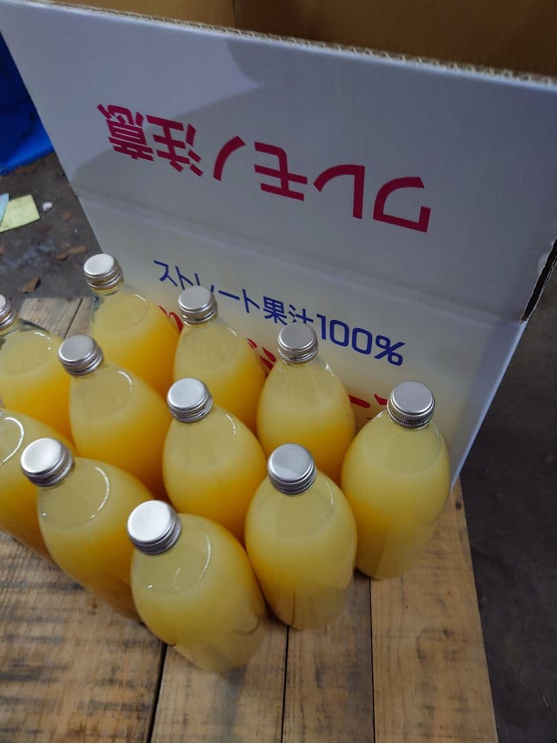 青森りんご　サンふじ100%　りんごジュース　1L12本入り 送料込　春絞り
