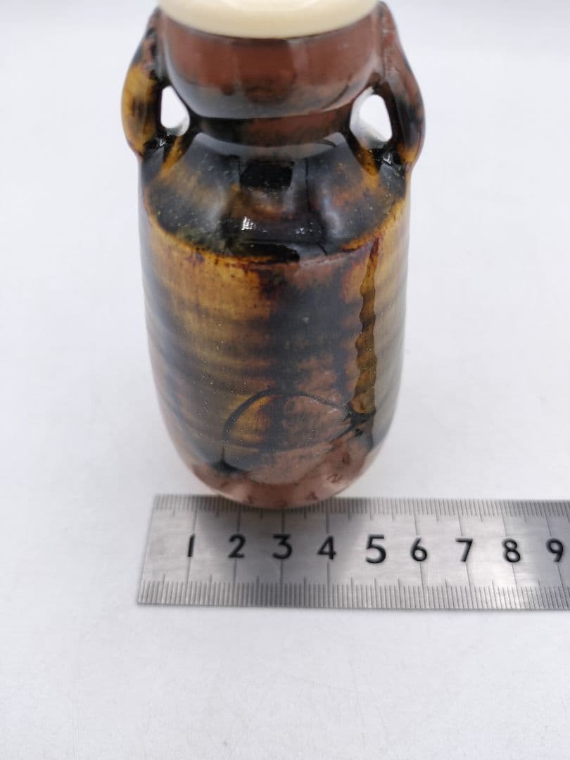 d089【新品・未使用】濃茶入 模不聞猿 笹田有祥 有栖川龍紋 木箱 茶道具