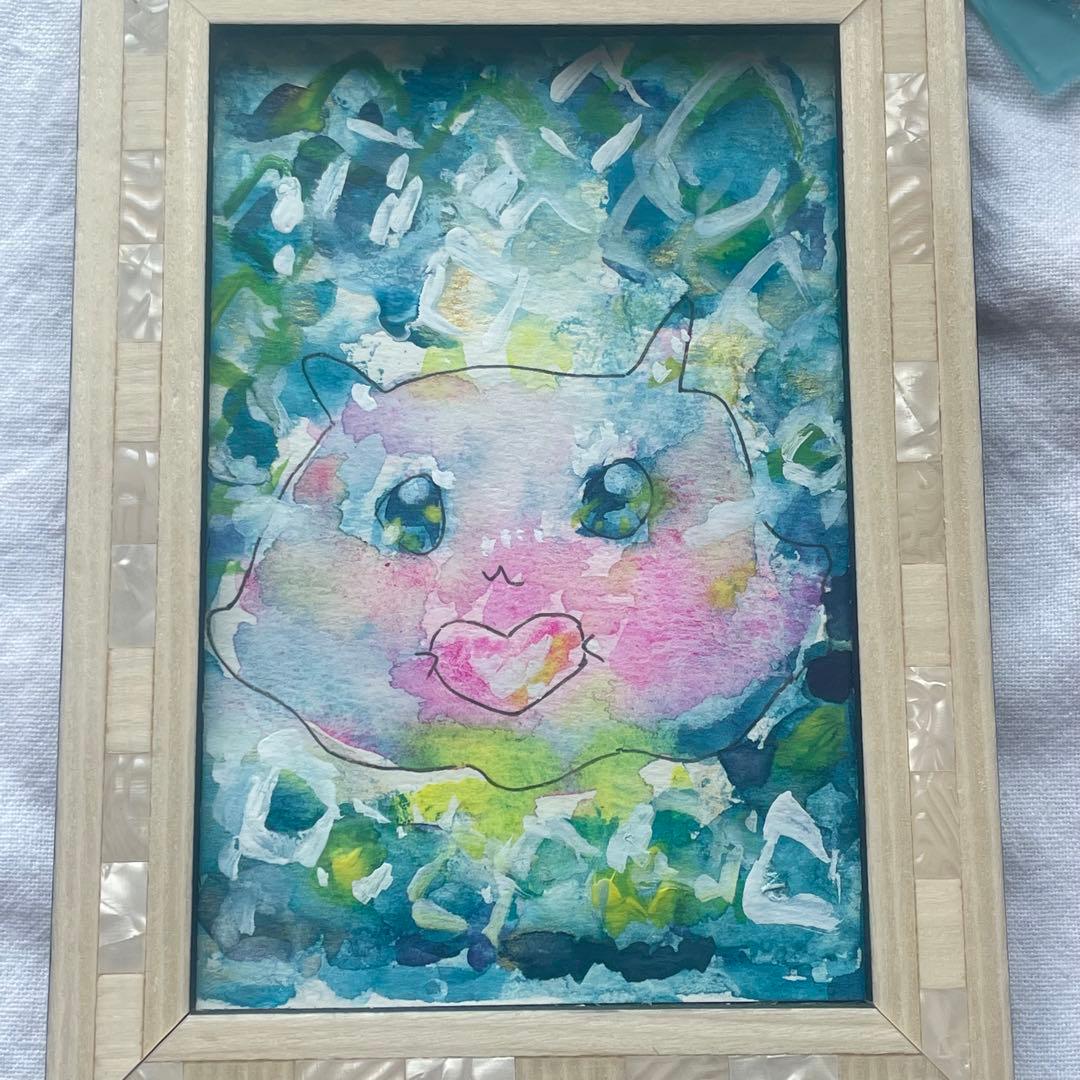 深呼吸をして。大丈夫だよ/原画イラスト　メンダコ