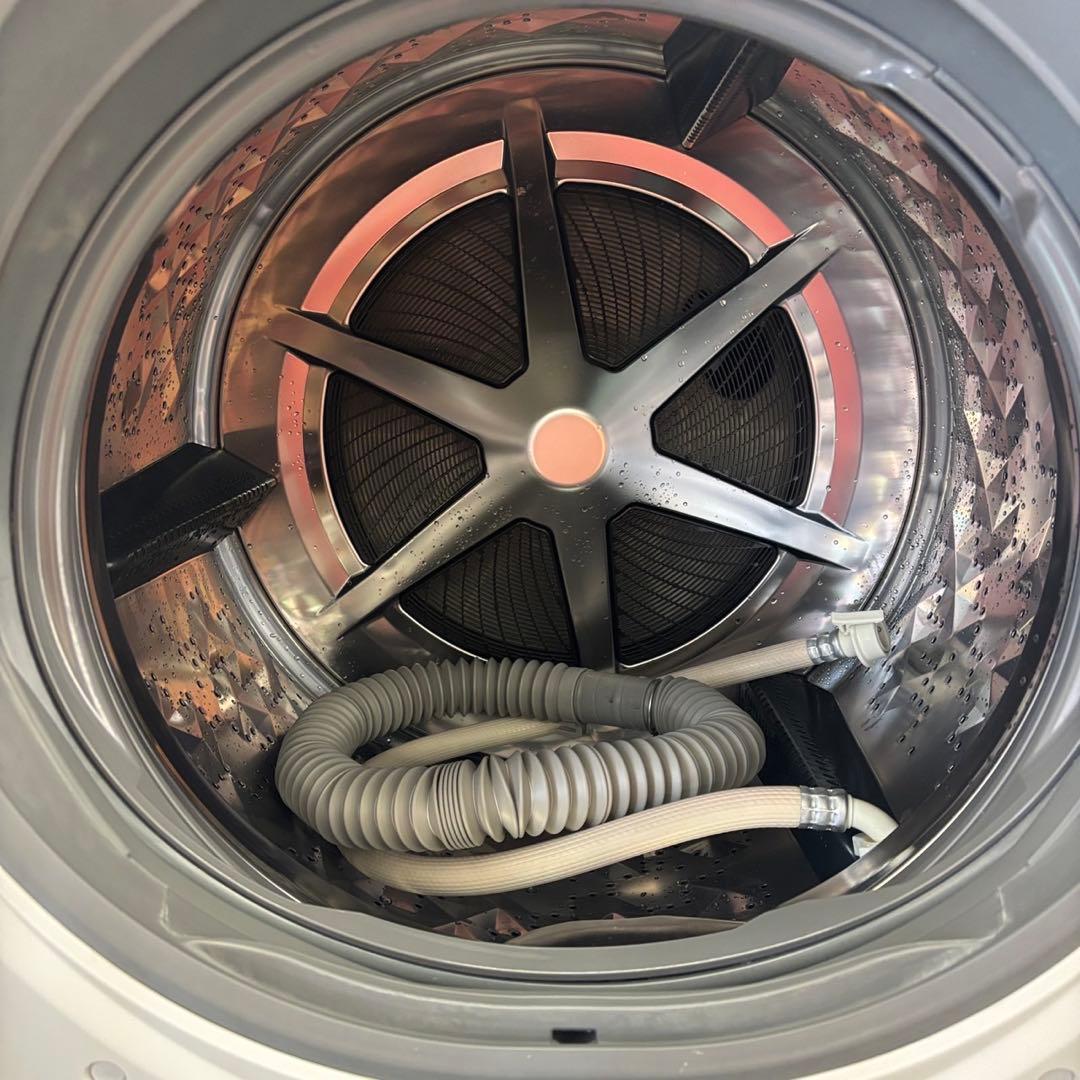 261⭕️ドラム式洗濯機　パナソニック　乾燥　10キロ　安い　綺麗　設置無料　左開