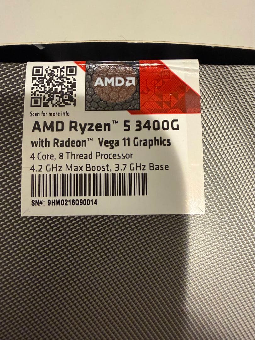 AMD Ryzen™ 5 3400G