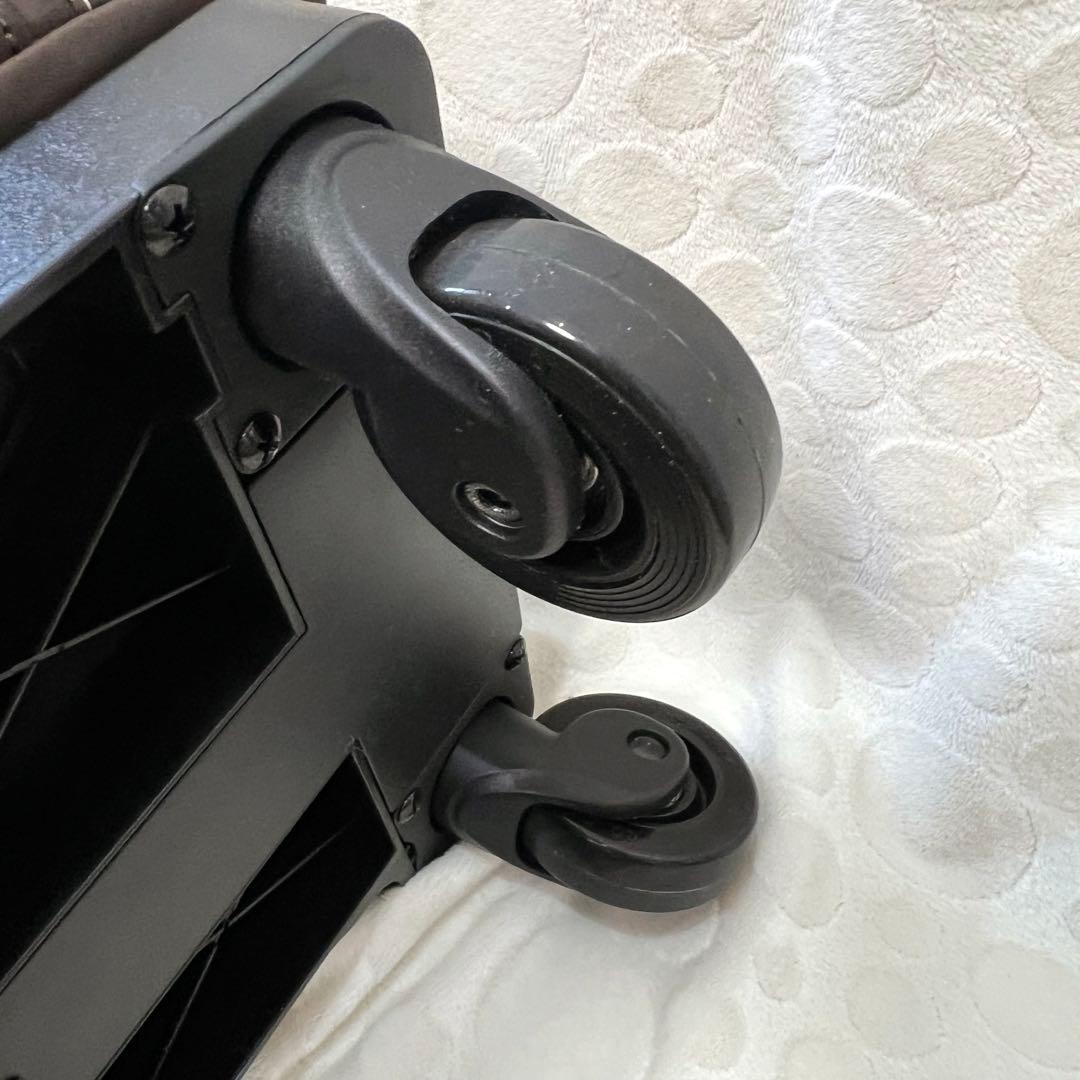 スワニー バニティートラベルキャリー レインカバー付 キャリーカート ブラウン