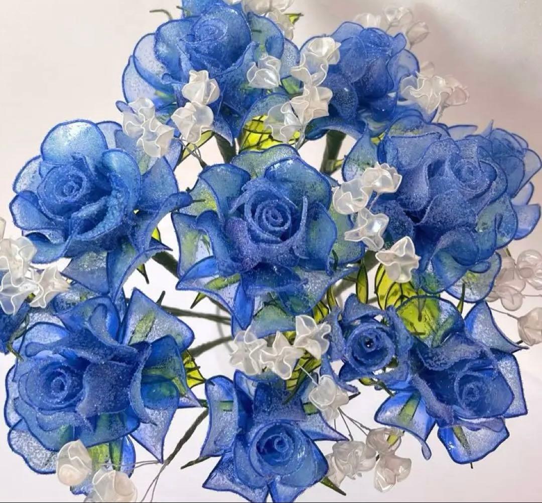 アメリカンフラワー　ディップフラワーNO、161（薔薇・かすみ草）