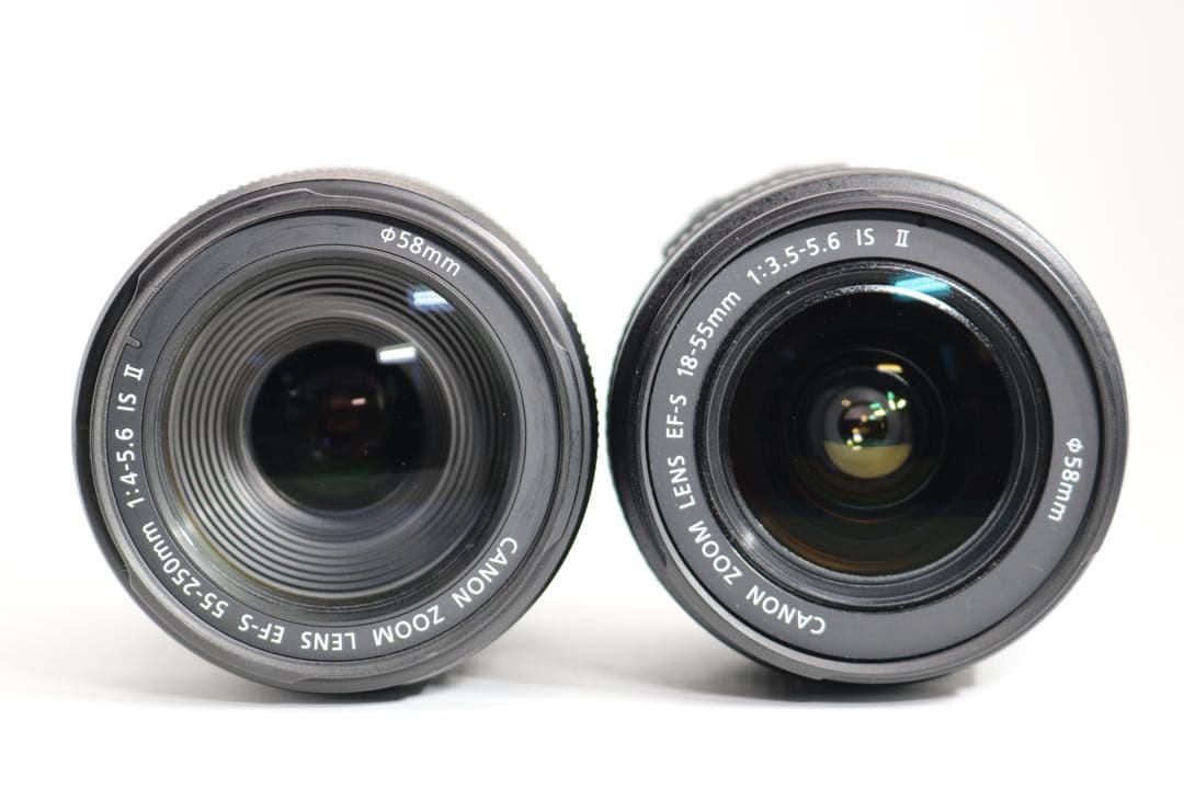 ボディ新品級 【Canon EOS Kiss X7 ダブルレンズセット】
