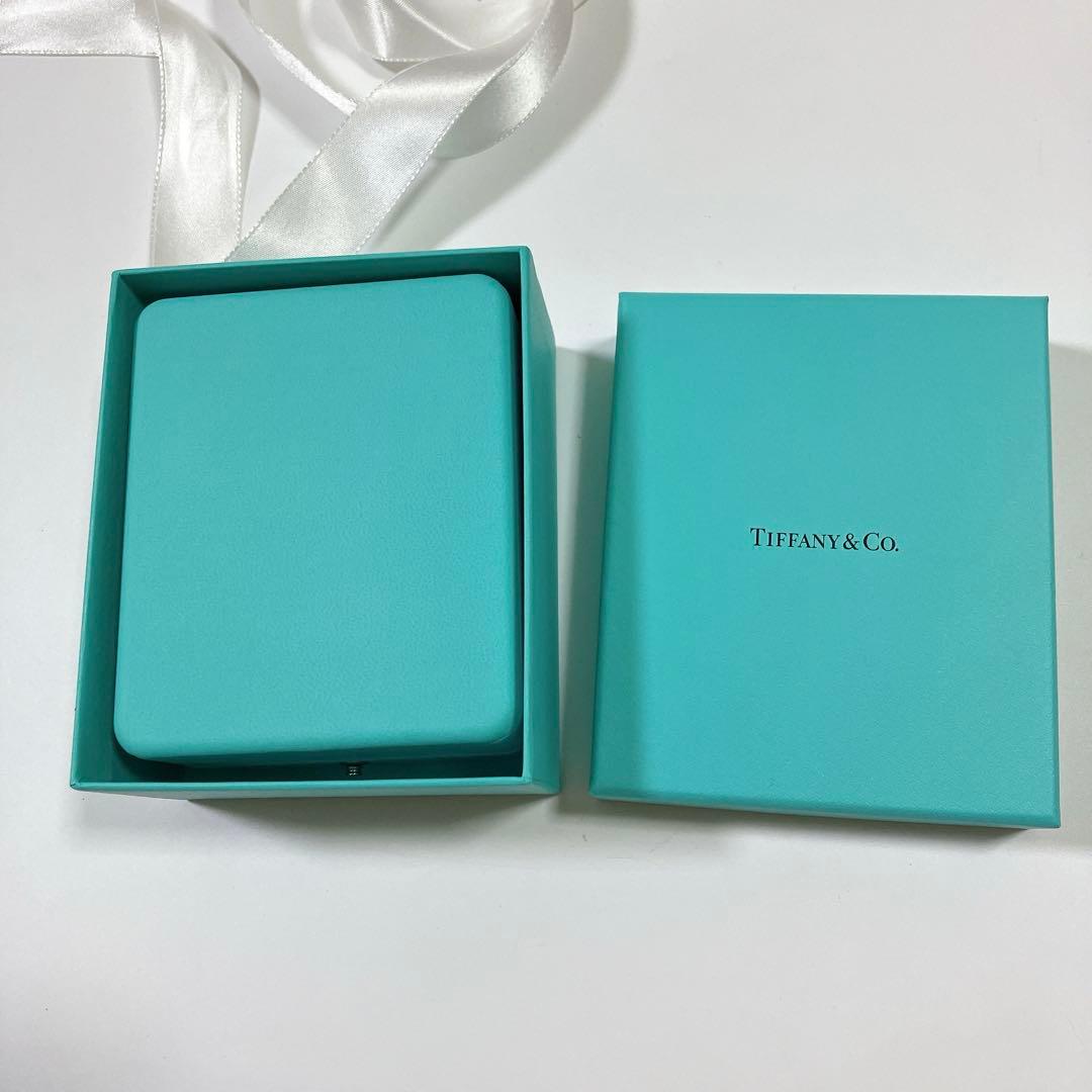 美品　ティファニー　ネックレスケース　空箱　リボン付き　ブルーボックス