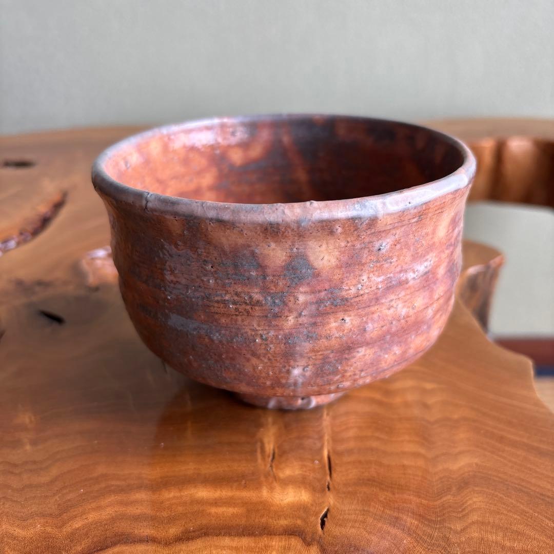 萩焼 大和義昌造 大和初瀬松緑窯 抹茶碗 茶道具 共箱(79)