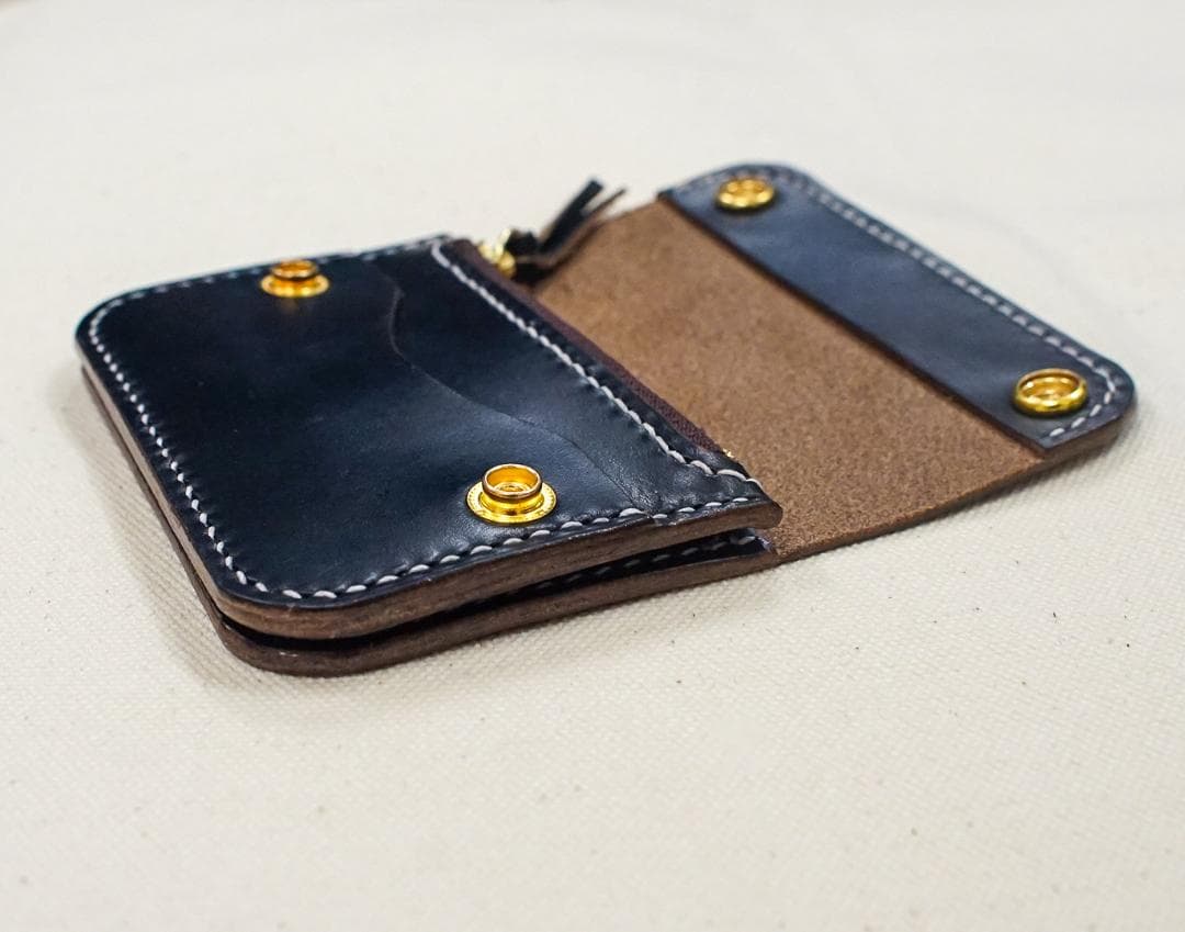 ホーウィン HORWEEN クロムエクセル　トラッカーウォレット　ハンドメイド