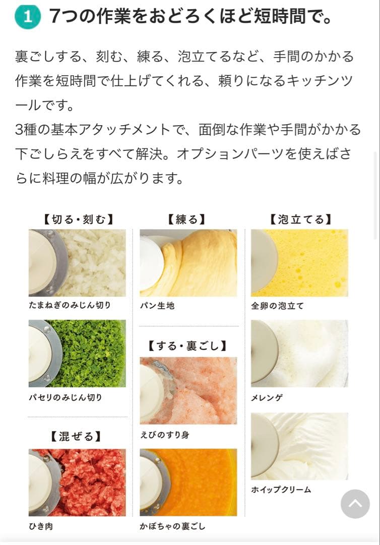 Amway Food Processor クリーム色