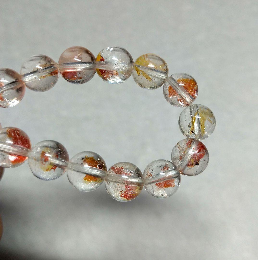 【良質,美品】オーロラクォーツ ㎜　金魚　虹　天然　ブレスレット