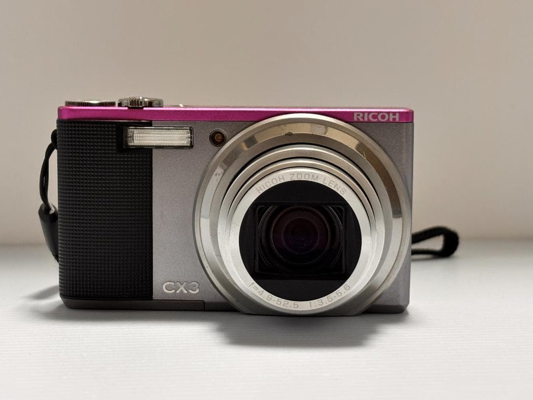 希少ショット数1445！ RICOH CX3 ライトグレー✖️ピンク 付属品完備