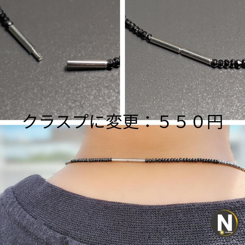 一点物ペンダント ネックレス ゴールドルチル スピネル（チタン）透明度が半端ない