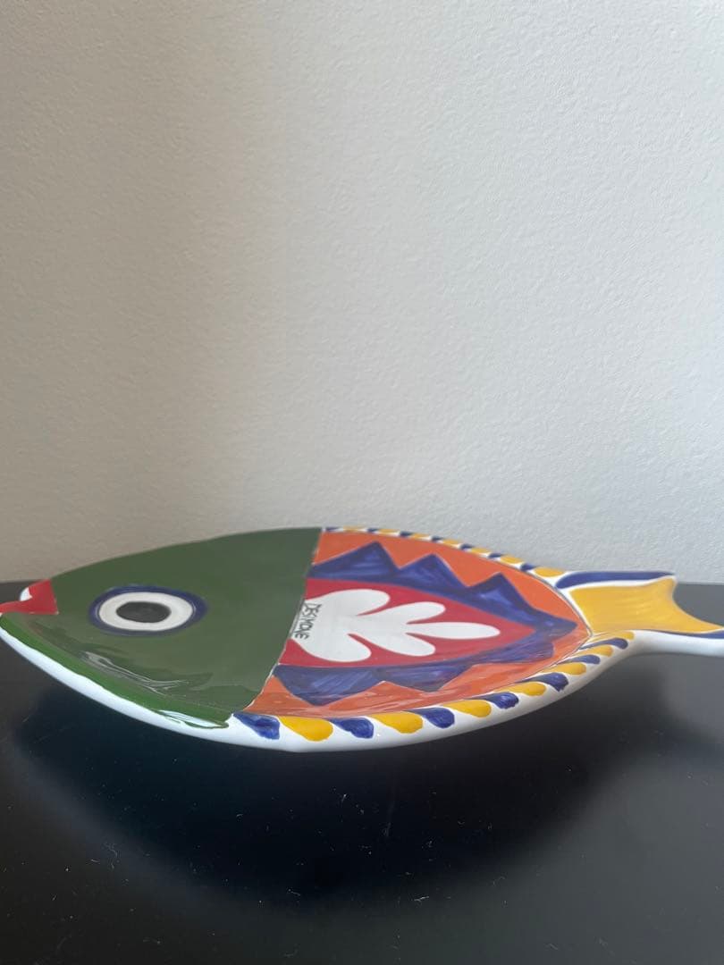【未使用・シチリア製】デシモーネ Desimone 魚型プレート！壁掛けOK！
