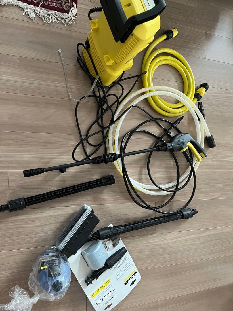 テキサコKARCHER 高圧洗浄機本体と付属品