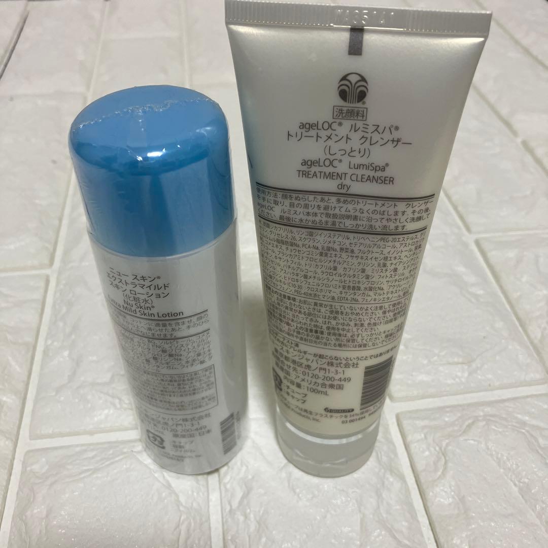 NU SKIN エクストラマイルドスキンローション & LumiSpaクレンザー