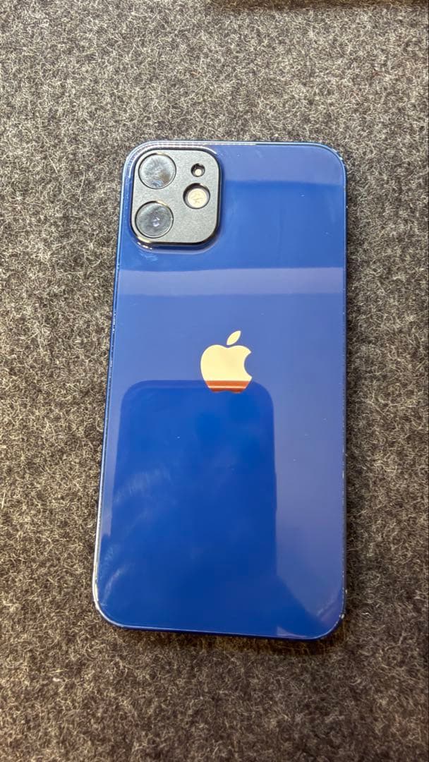 Apple iPhone 12 ブルー 本体とケース付き