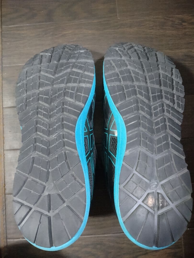 ASICS 安全靴 ダイヤル式 黒/青