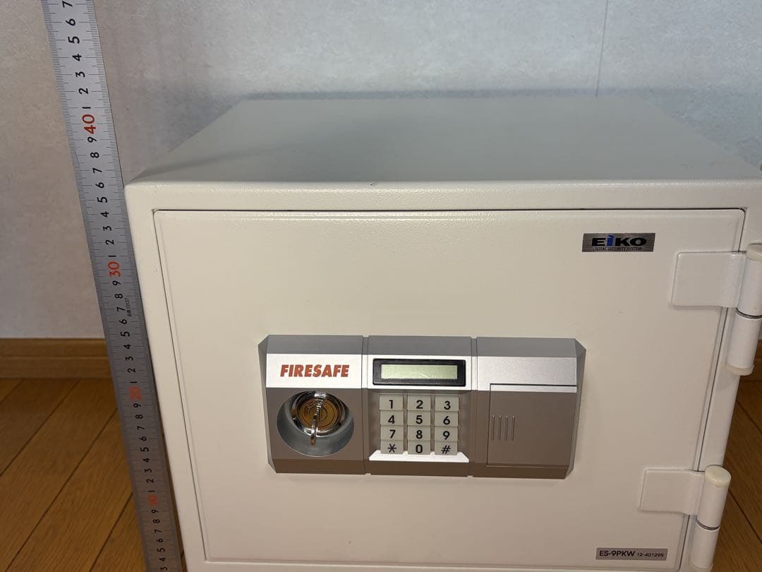 エーコー EIKO 小型耐火金庫 テンキー式 シリンダー式 ES-9PKW