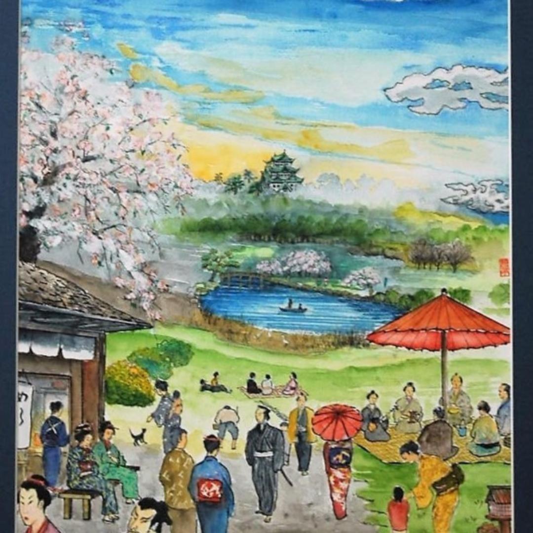 名城公園から見た名古屋城