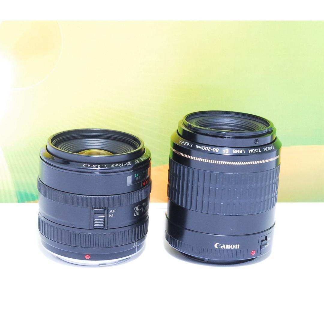 完動品 Canon kiss X7 ダブルレンズセット 一眼レフ 大人気機種
